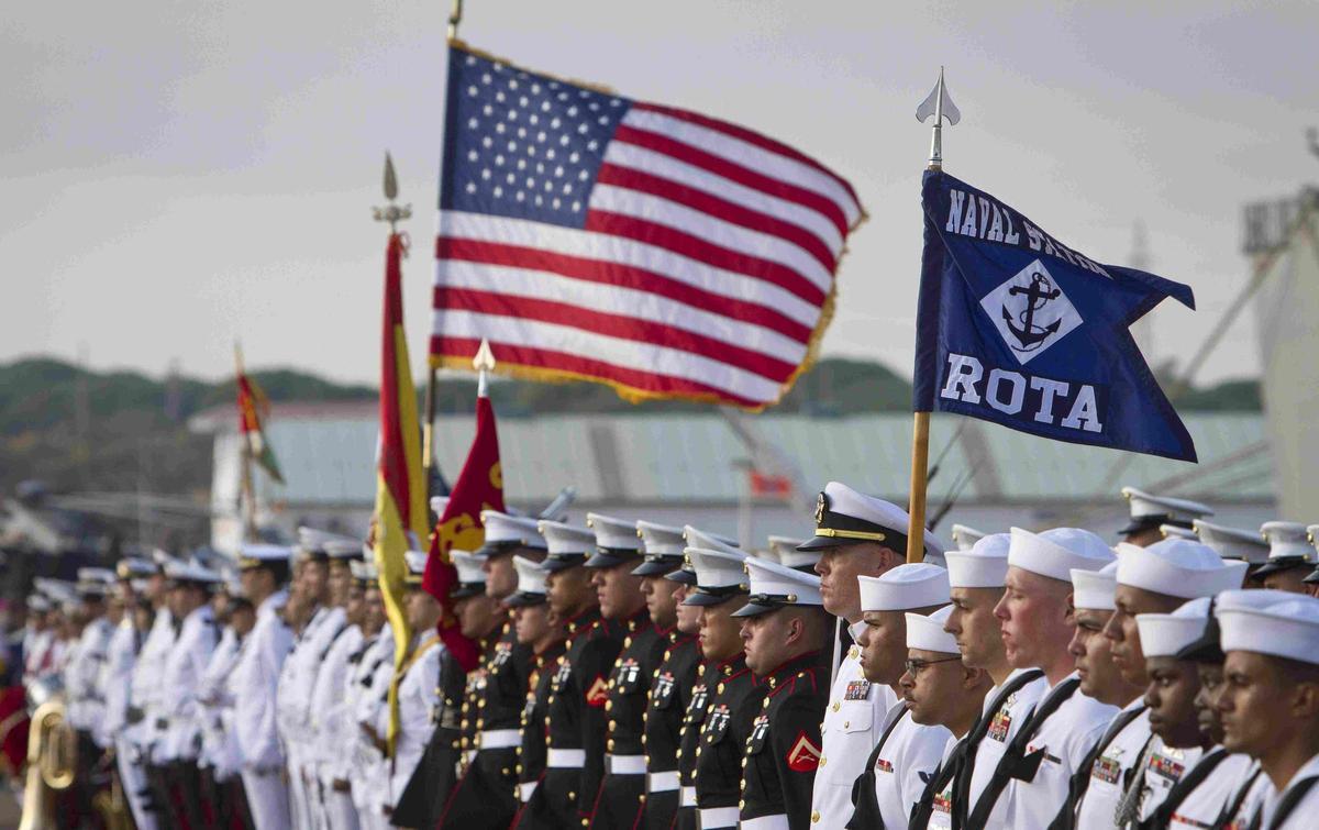 Base aeronaval de Rota, en Cádiz.
