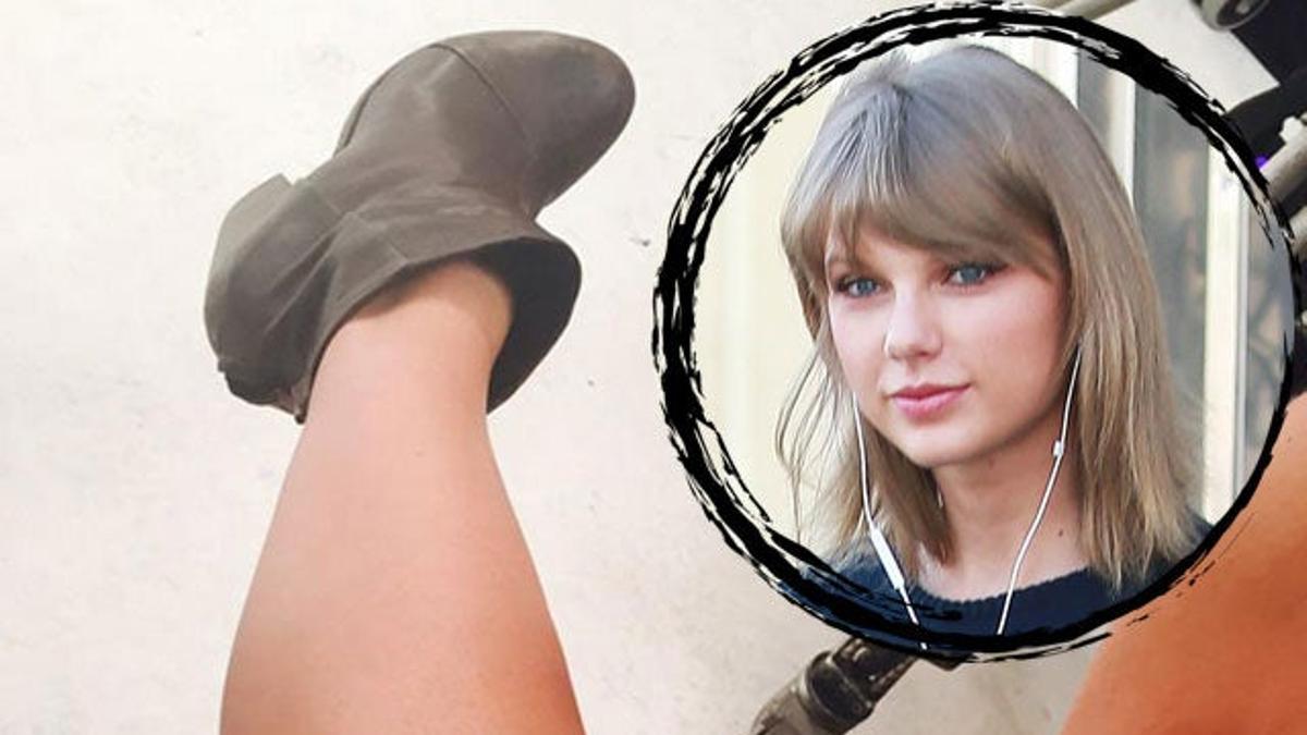 Taylor Swift y su gran arañazo en la pierna