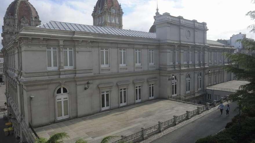Cubierta y forjado del archivo municipal, en el Palacio de María Pita. / víctor echave