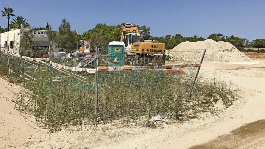 Reanudan las obras de ses Ramones en la Colònia de Sant Jordi