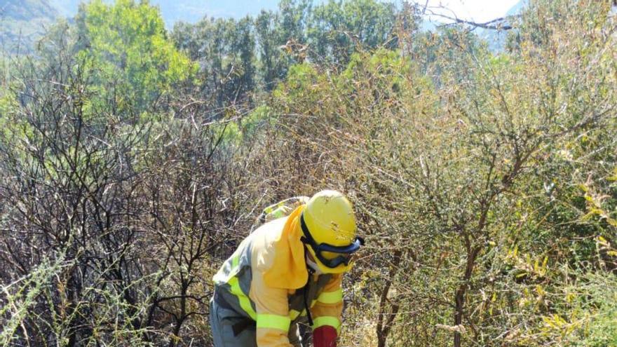 Labores de extinción de incendios.