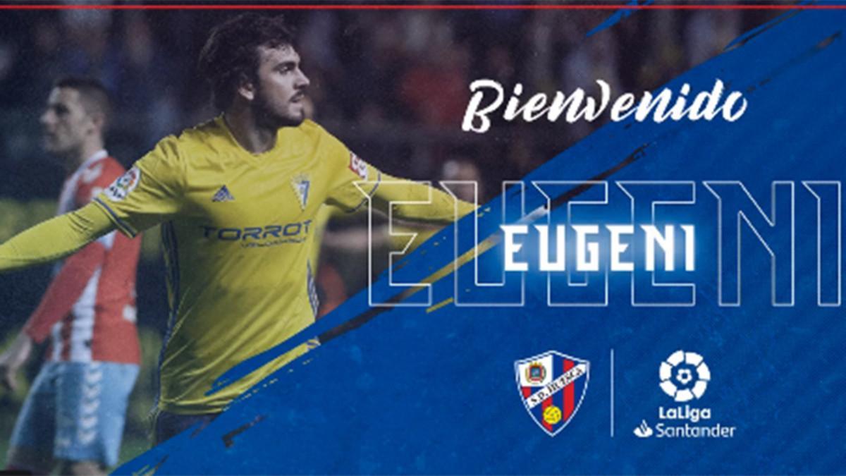 El Huesca hace oficial el fichaje de Eugeni Valderrama