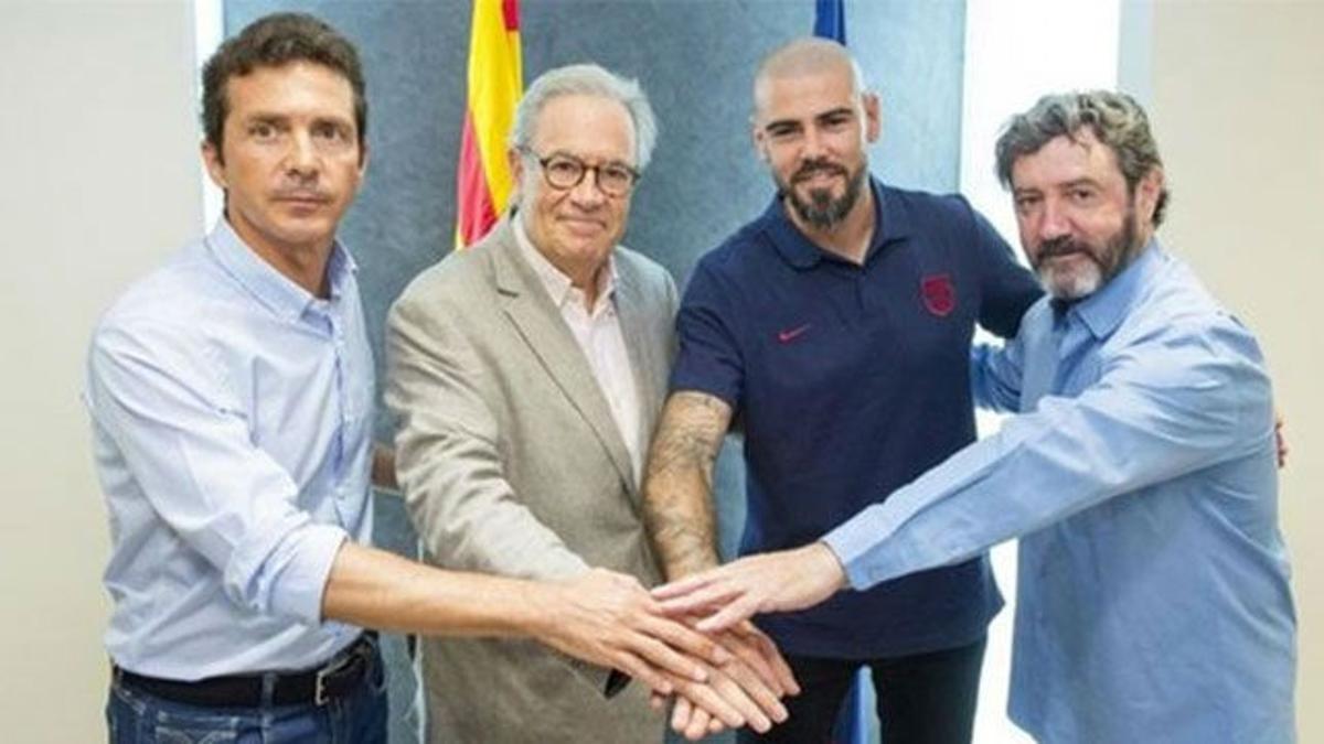 Las primeras declaraciones de Víctor Valdés en su vuelta al Barça