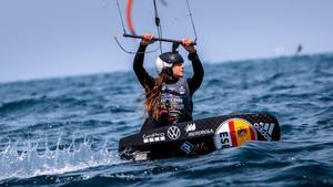 La kitesurfista Gisela Pulido