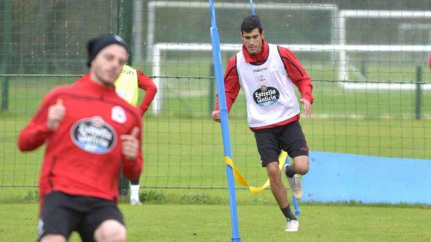 Los fabrilistas Diego Villares y Álex Cobo, con el primer equipo