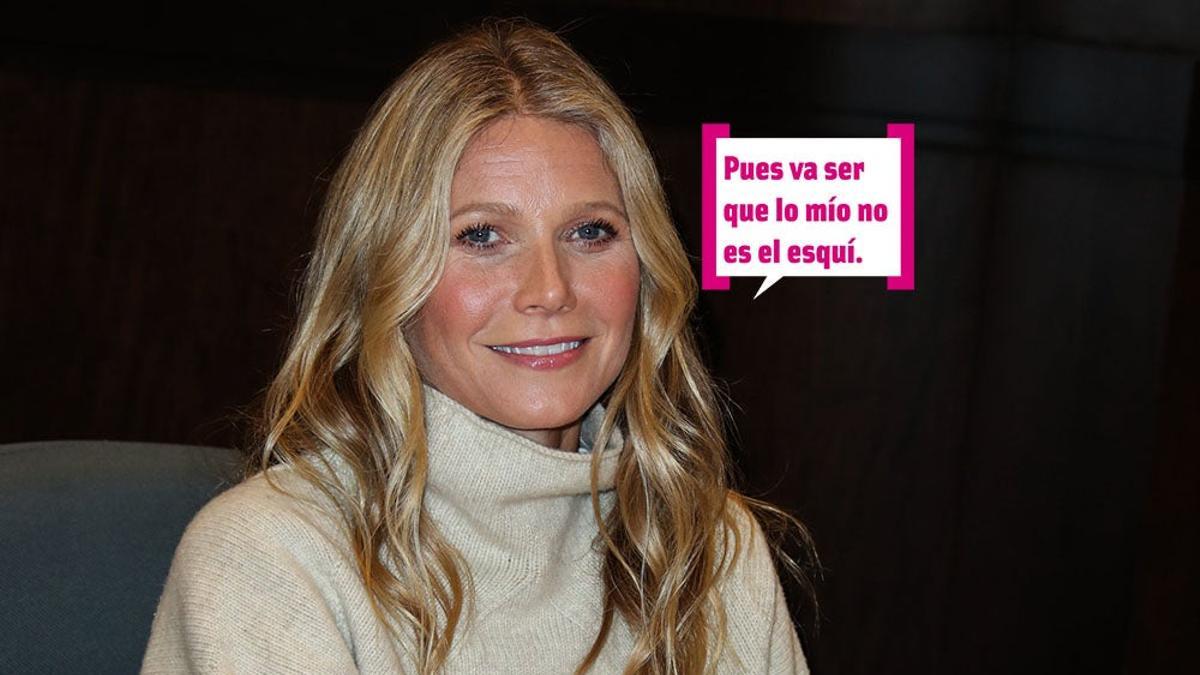 Gwyneth Paltrow se 'da a la fuga' en un accidente de esquí