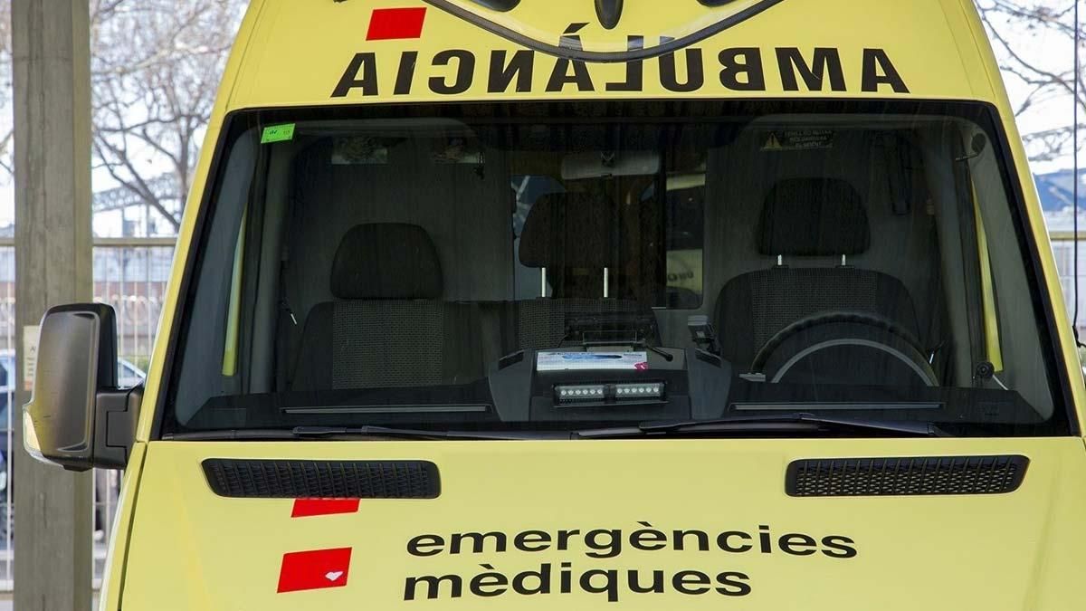 Una ambulancia.