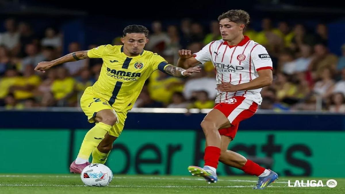 El Girona sufrió una goleada ante el Villarreal en la fecha pasada