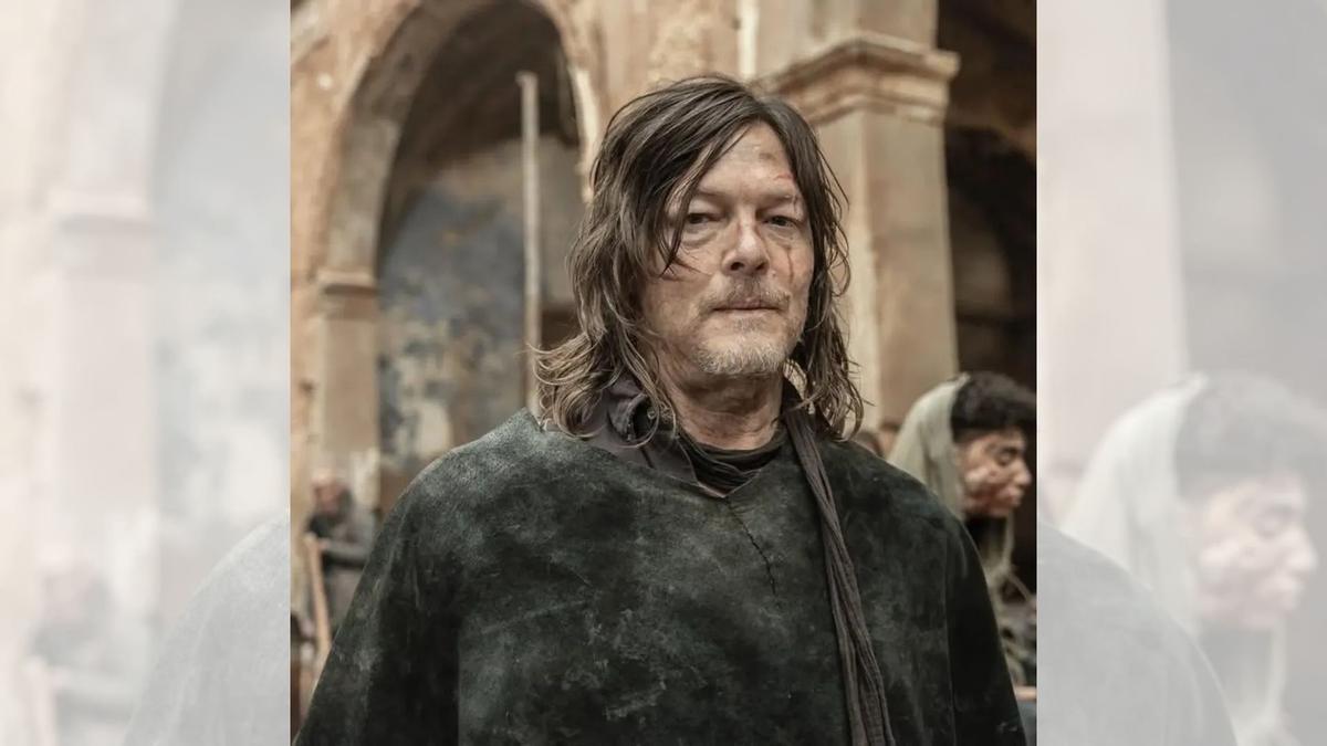 Norman Reedus durante la grabación del capítulo en Belchite