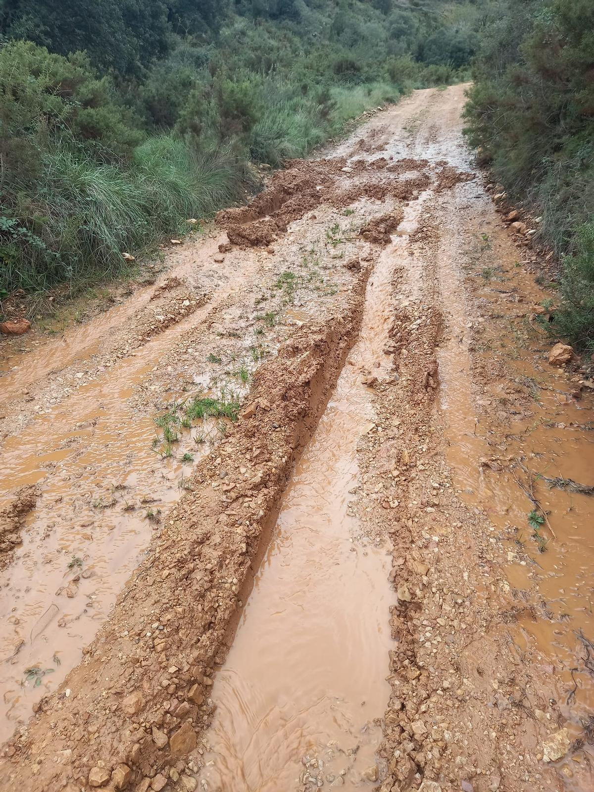 Problemas camino en Benassal