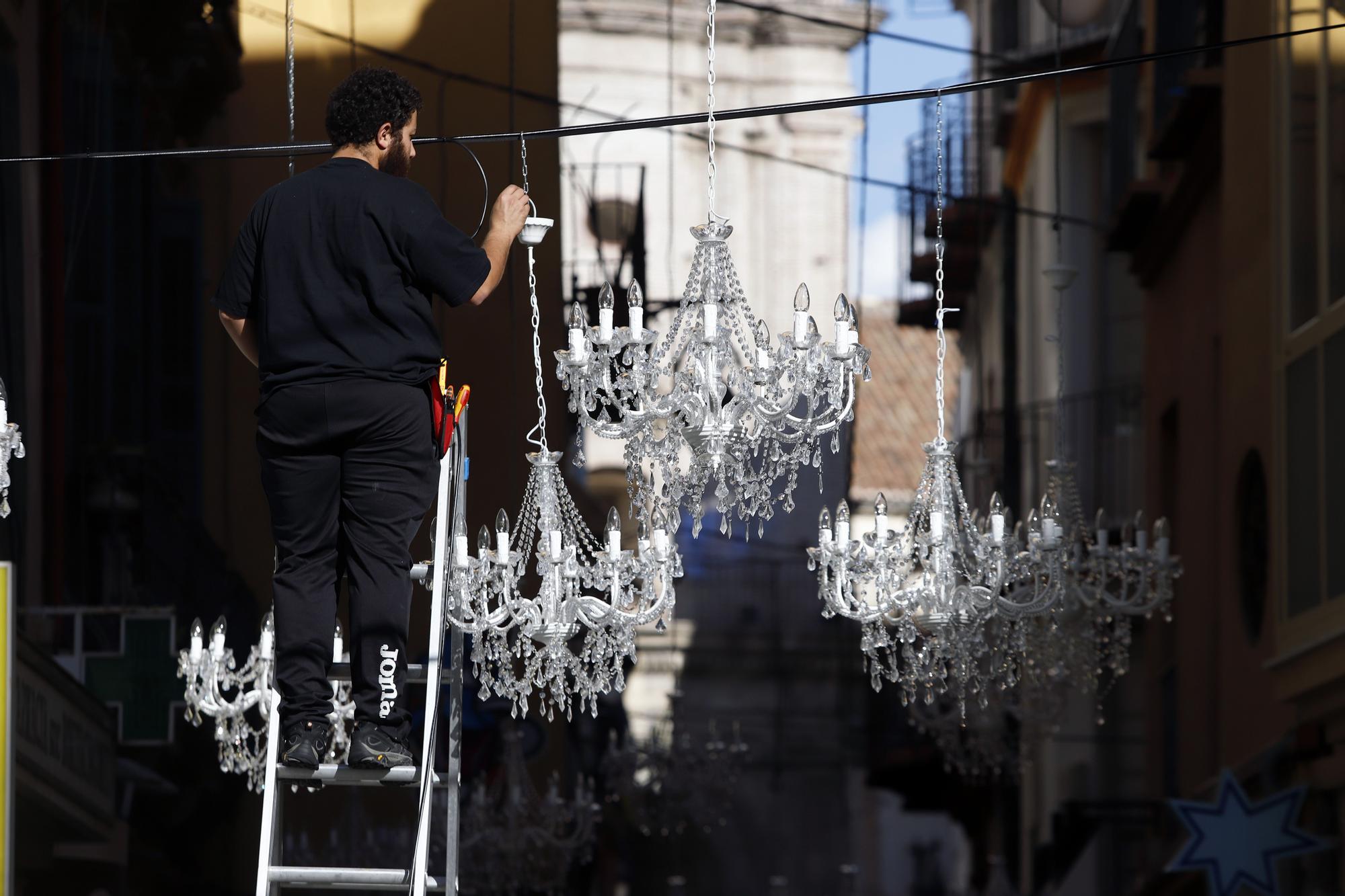 Luces de Navidad en Málaga 2021, así queda la calle San Juan