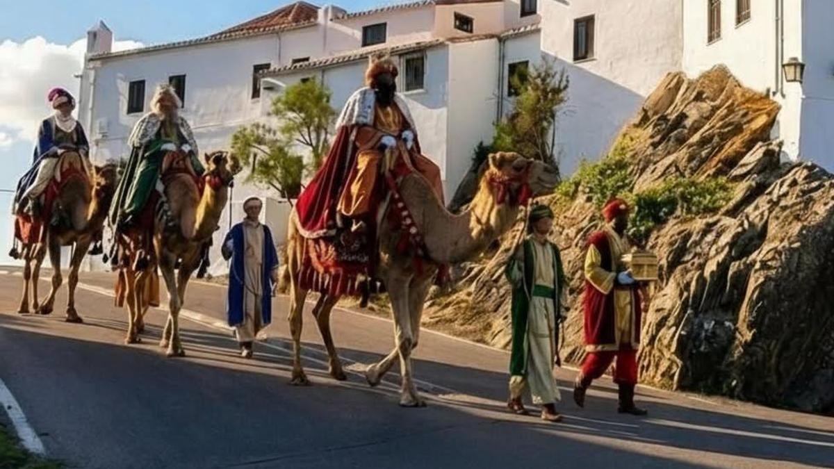 Visita de los Reyes Magos al santuario de la Montaña.