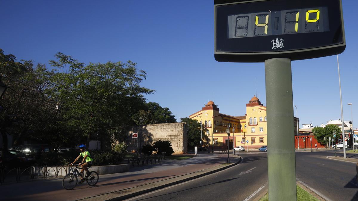 Un termómetro marca 41º en Córdoba