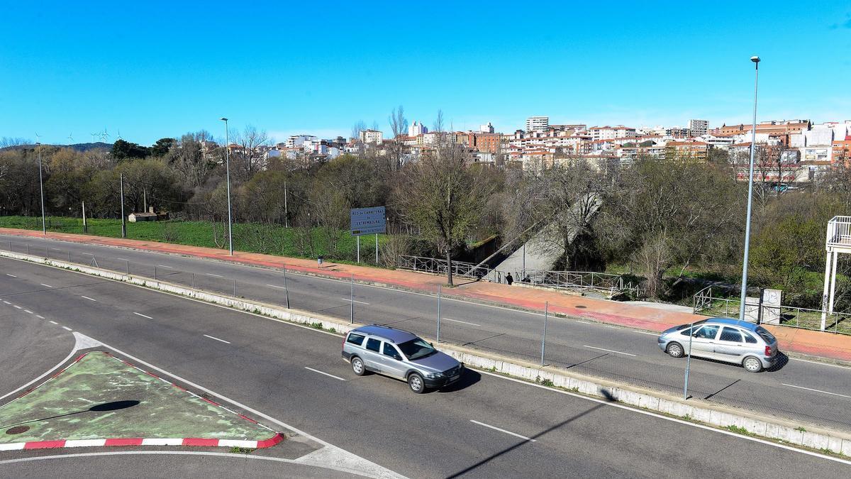 El nuevo puente proyectado irá paralelo al puente Nuevo de Plasencia.
