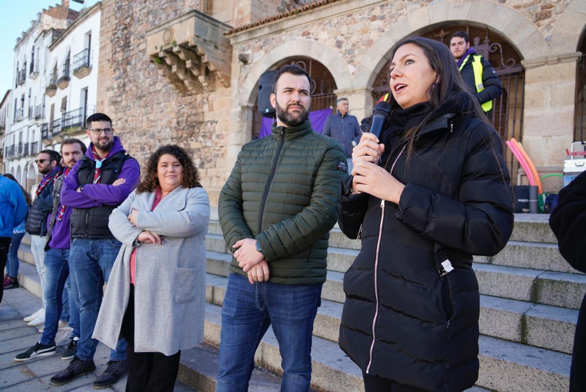 El acalde Salaya en primer término.