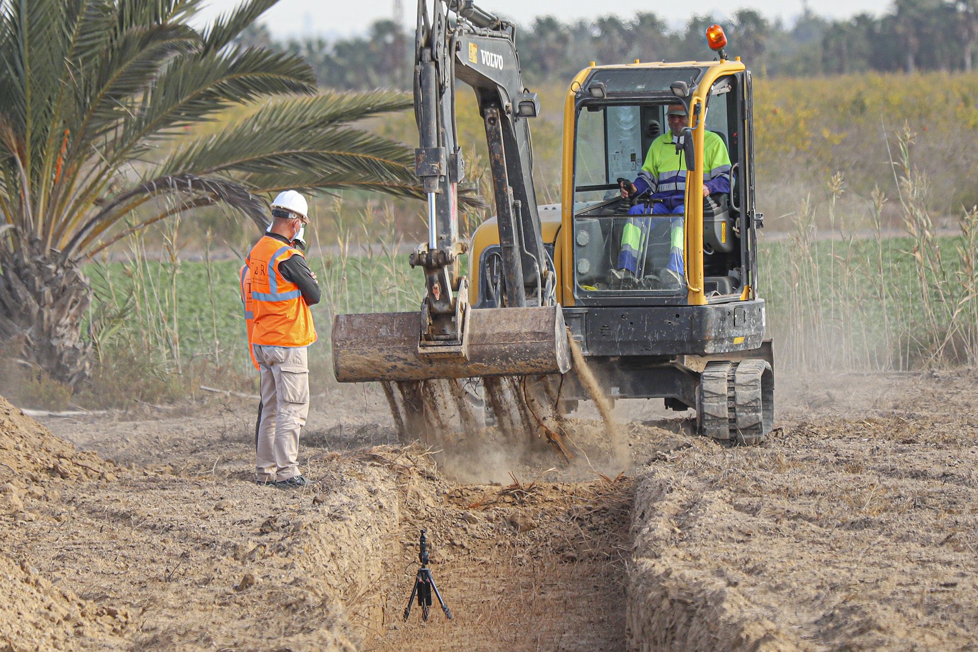 Excavaciones en el campo de concentración de Albatera para localizar una fosa común