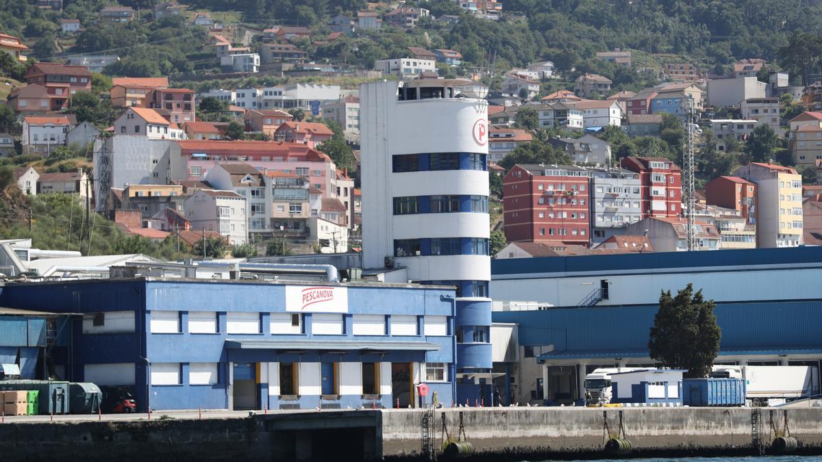 Vista parcial de las instalaciones de Nueva Pescanova en Chapela (Redondela)