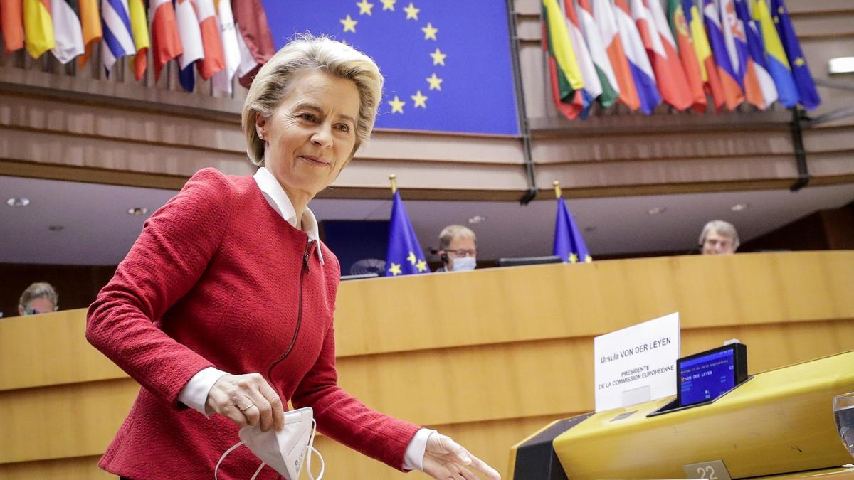 La presidenta de la CE, Ursula Von der Leyen.