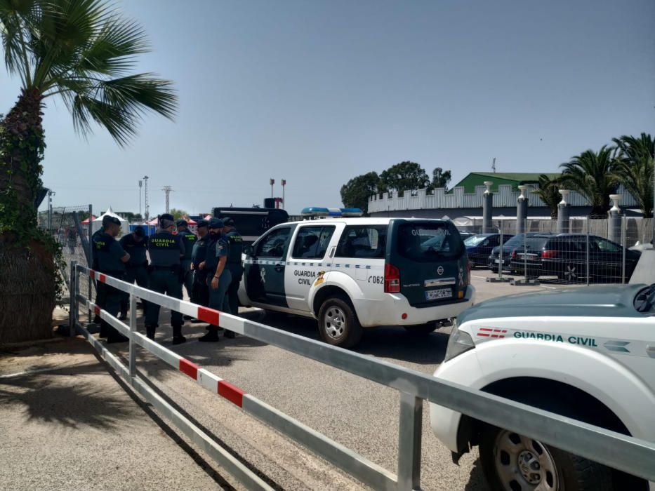 La Guardia Civil precinta el Marenostrum Festival