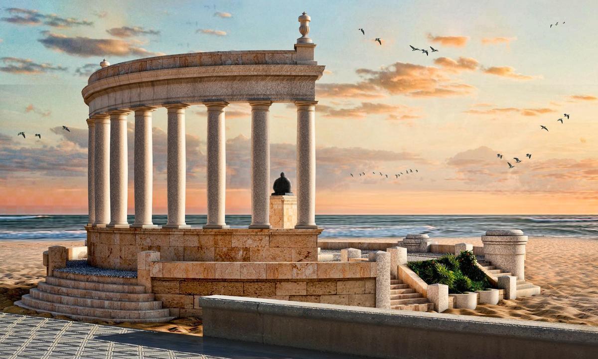 Proyecto de recuperación del monumento a Sorolla en València.