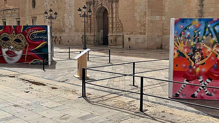 La exposición se encuentra junto a la basílica de Santa María. 