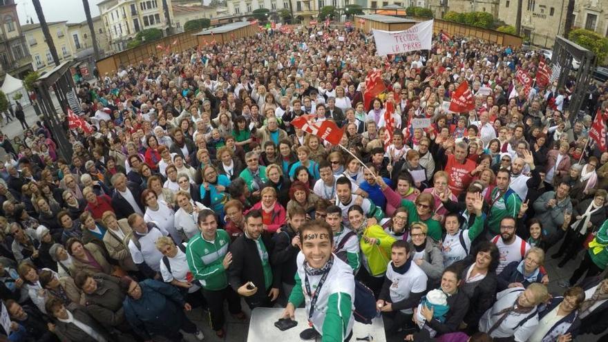 Concentración en defensa del programa ‘El ejercicio te cuida’