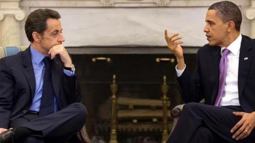 Barack Obama da a Sarkozy la bienvenida a Twitter