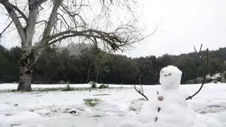 Nieve en cotas de 400 metros y frío los próximos días en Baleares