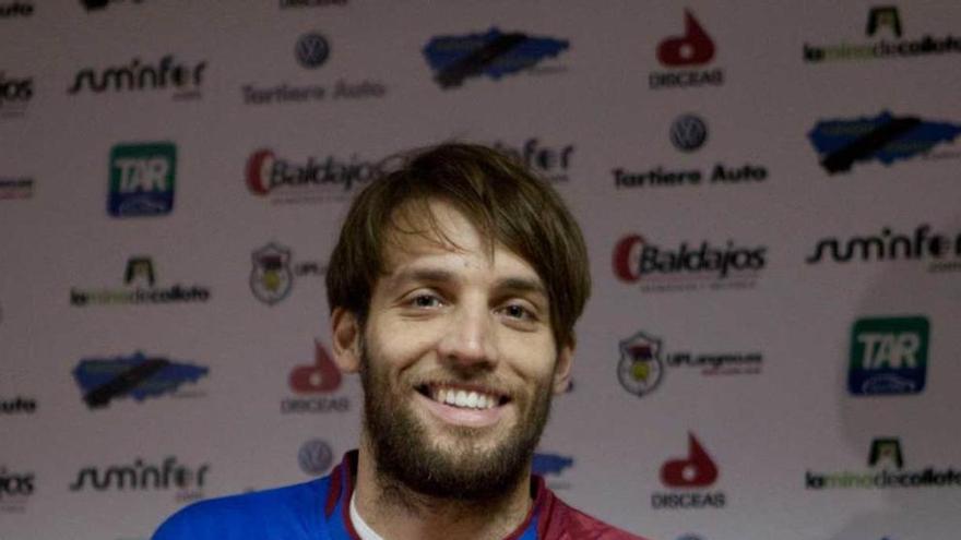 Michu, con la camiseta del Langreo. f. rodriguez