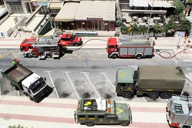 Derrumbe de un edificio de viviendas en Los Cristianos