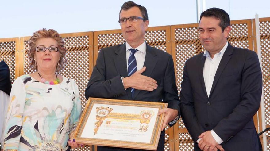 El alcalde de Murcia fue premiado como ´personaje distinguido´.