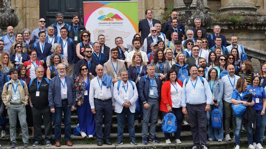 Representantes de entidades que tomaron parte en el proyecto, en Santiago.