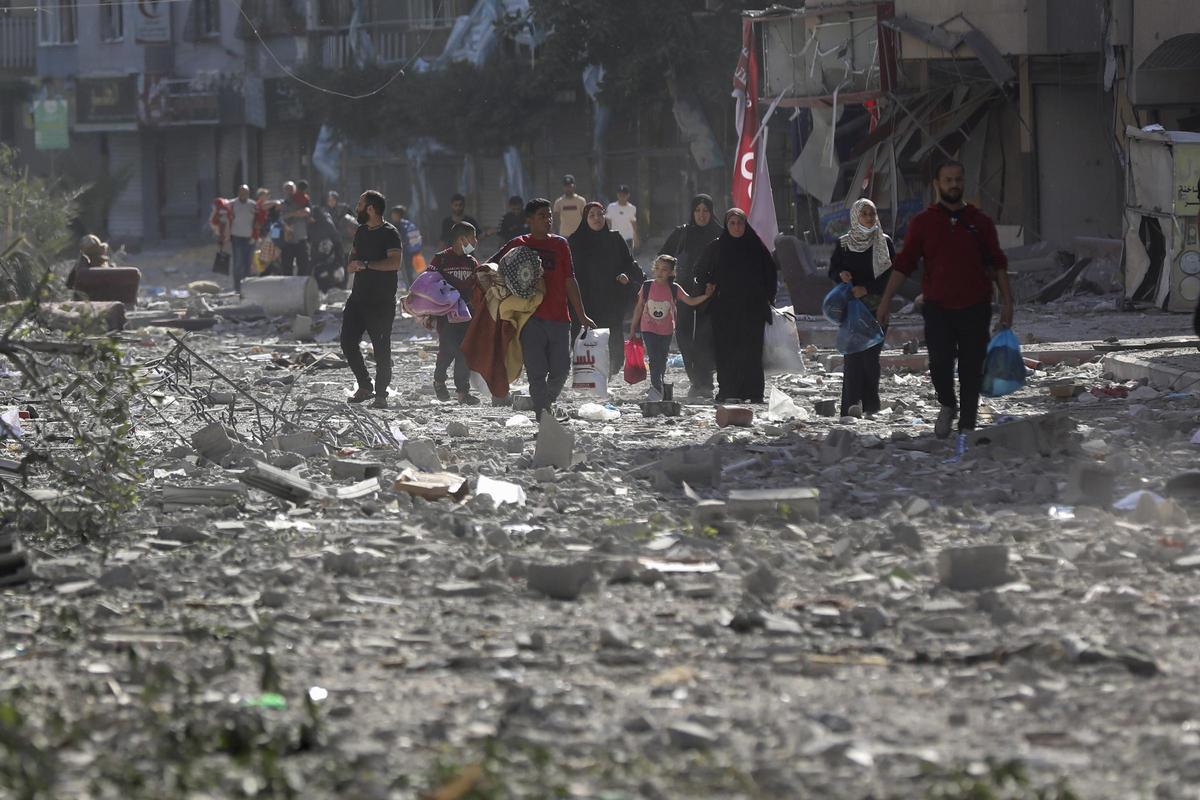 Destrucción en la ciudad de Gaza