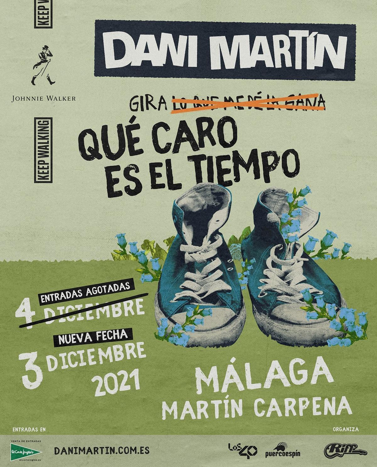 Cartel del concierto de Dani Martín