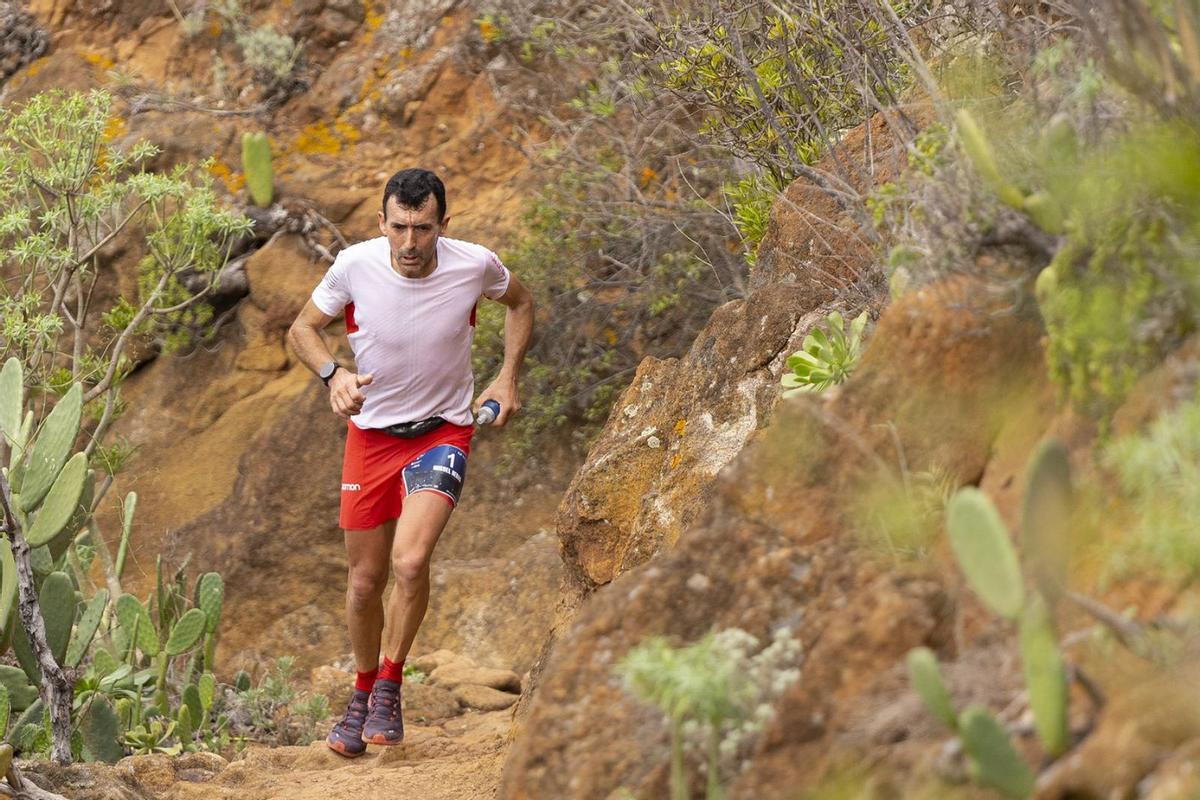Miguel Heras, al frente de la K42.