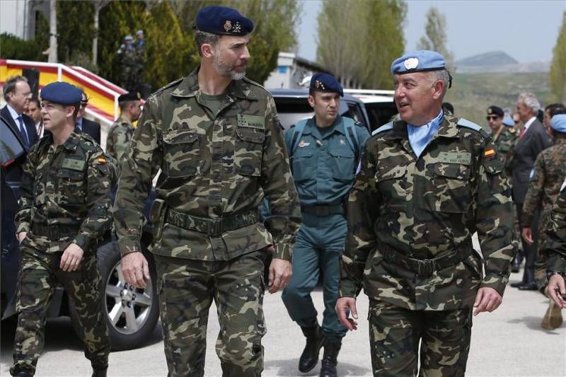 FOTOGALERÍA / Visita del Rey a la base de la Brigada de Cerro Muriano en Líbano