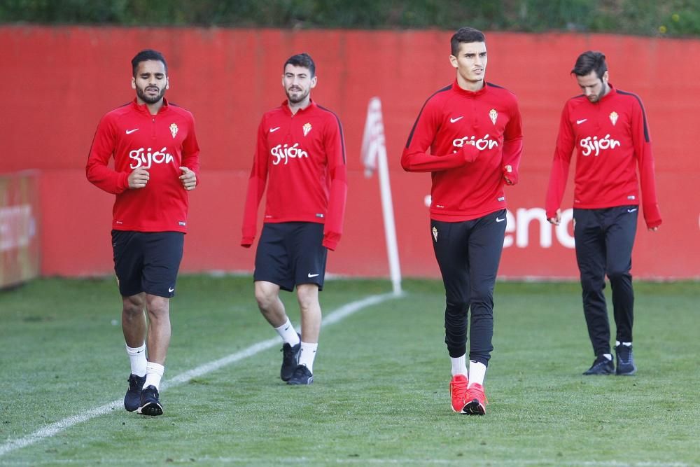 Entrenamiento del Sporting de Gijón