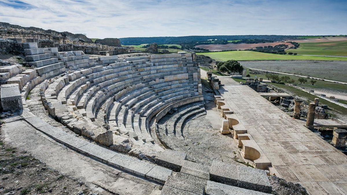 Anfiteatro de la pequeña Roma que hay en Cuenca, una antigua ciudad que brilló en tiempos del imperio romano