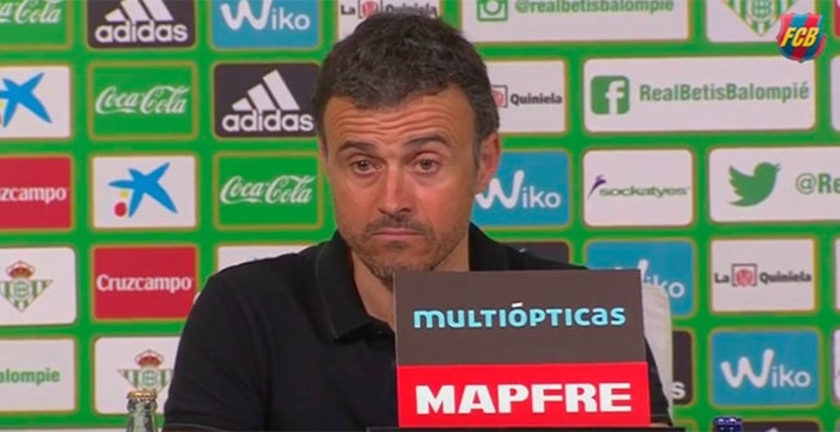 Luis Enrique: No hemos sufrido nada