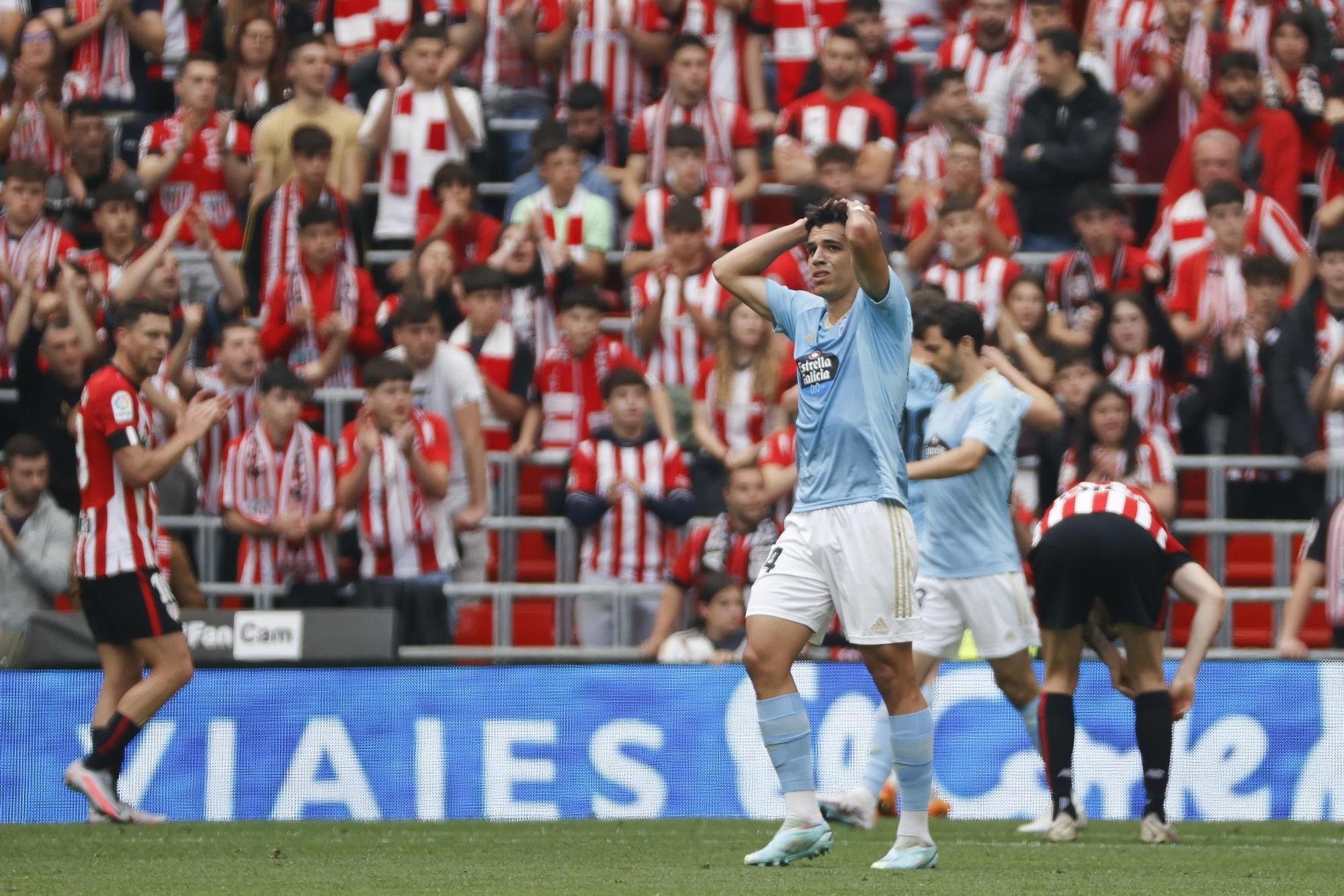 El Celta se hunde en el fango del San Mamés (2-1)