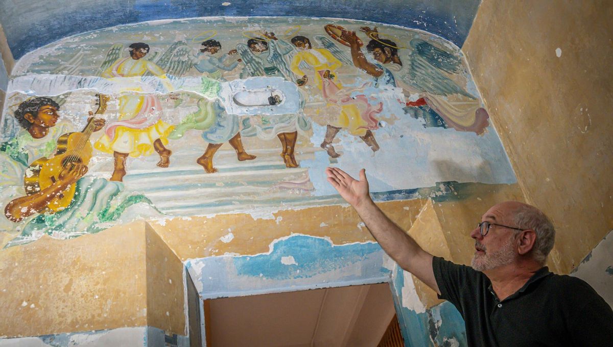presentación de los resultados del proceso de conservación y restauración de las pinturas murales de la ‘Capilla Gitana’ en la prisión Modelo de Barcelona