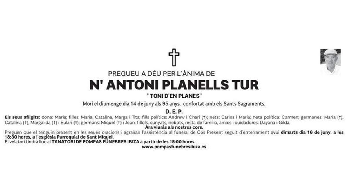 ANTONI PLANELLS TUR