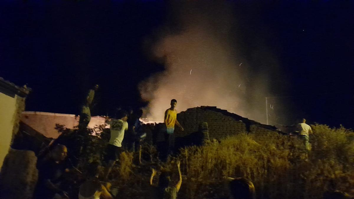 Incendio en Olmo de la Guareña | Cedida