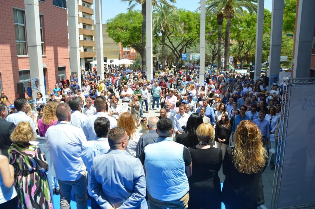 Carlos Mazón y Vicent Mompó acompañan a Paqui Bartual en el acto central de campaña del PP en Xirivella