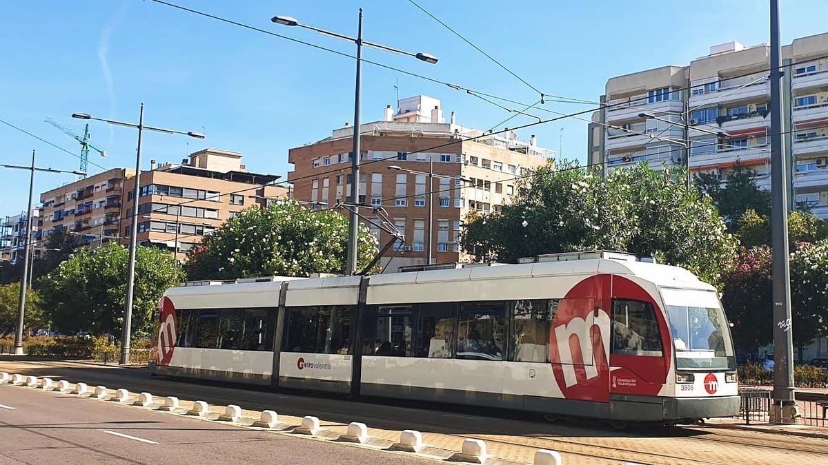 Un tranvía de Metrovalencia