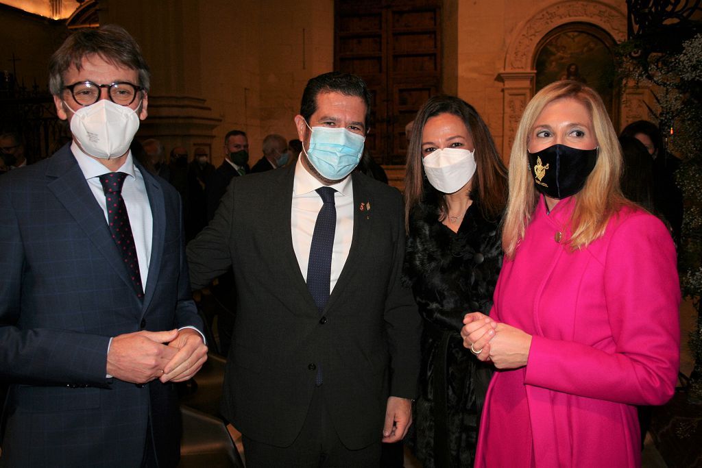 Pregón de la Semana Santa de Lorca del general de la Guardia Civil Miguel Martínez en la antigua colegial de San Patricio.