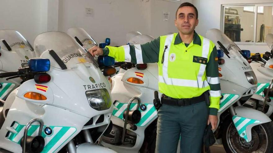 El jefe de la Agrupación de Tráfico de la Guardia Civil en Galicia.