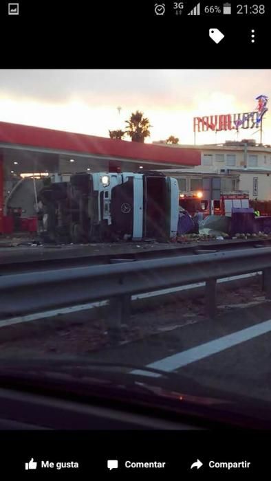 Accidente en la A-31 a la altura de Petrer