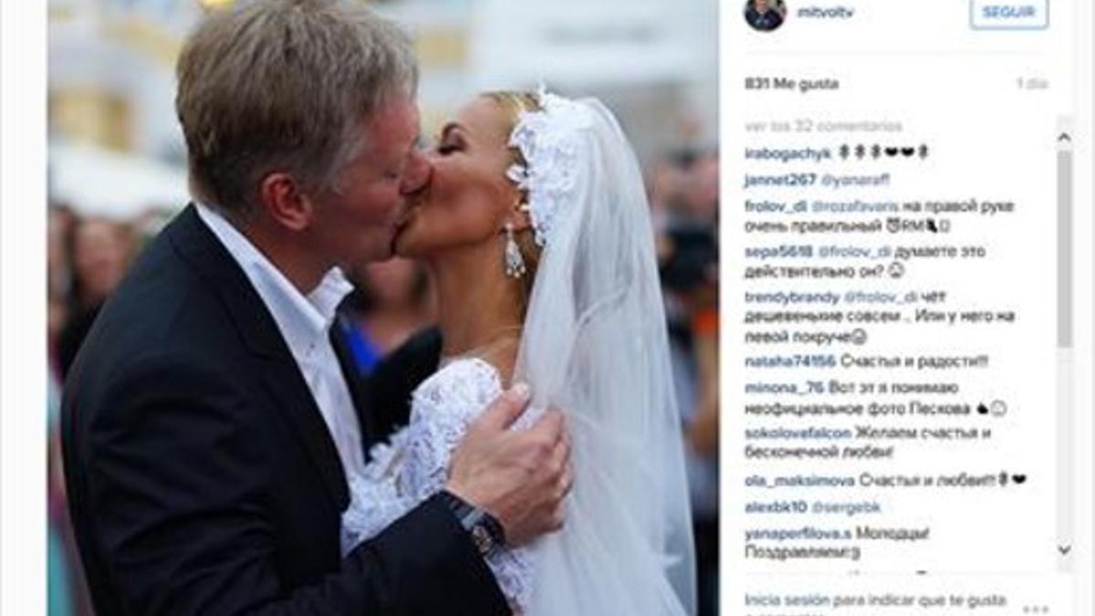 Dmitry Peskov, en su boda.
