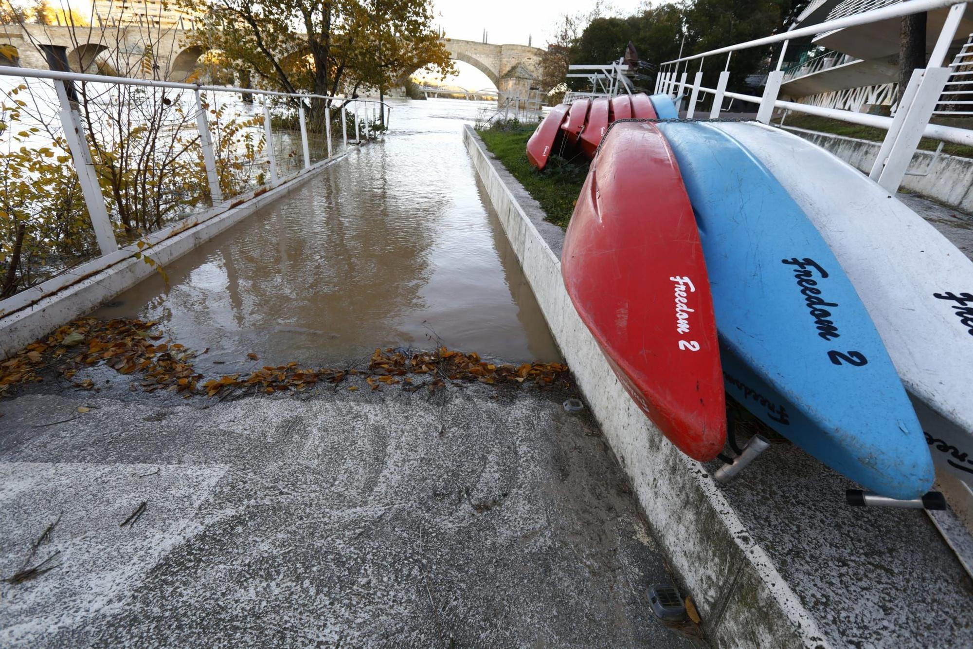 El río Ebro sufrirá esta madrugada su primera crecida de 2021